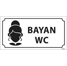 Bayan WC Kapı İsimliği için detaylı bilgi göster Bayan WC Kapı İsimliği resmi