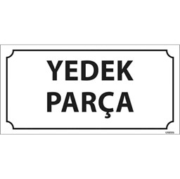 Yedek Parça Kapı İsimliği resmi