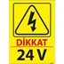 24 V Uyarı Levhası resmi
