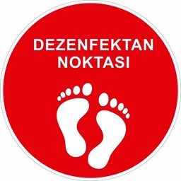 Dezenfektan Noktası Yer Etiketi Kırmızı 30 cm U21073 için detaylı bilgi göster Dezenfektan Noktası Yer Etiketi Kırmızı 30 cm U21073 resmi