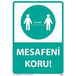Mesafeni Koru Uyarı Levhası U10128 için detaylı bilgi göster Mesafeni Koru Uyarı Levhası U10128 resmi