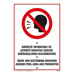 Gürültü Yapmayınız Uyarı Levhası için detaylı bilgi göster Gürültü Yapmayınız Uyarı Levhası resmi