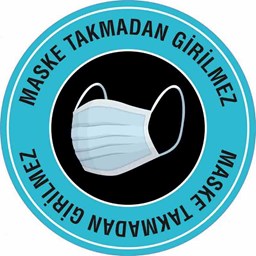 Maske Takmadan Girilmez Yer Etiketi U21097 için detaylı bilgi göster Maske Takmadan Girilmez Yer Etiketi U21097 resmi