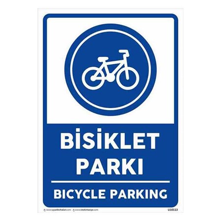 Bisiklet Parkı Uyarı Levhası U10113 resmi