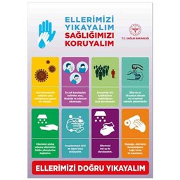 Ellerimizi Yıkayalım Uyarı Levhası için detaylı bilgi göster Ellerimizi Yıkayalım Uyarı Levhası resmi
