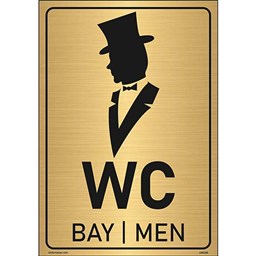 Bay WC Uyarı Levhası 17x24 cm için detaylı bilgi göster Bay WC Uyarı Levhası 17x24 cm resmi