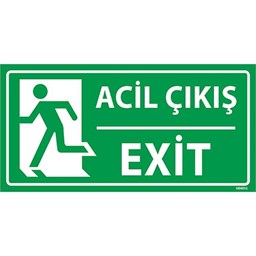 Acil Çıkış Fosforlu Uyarı Levhası için detaylı bilgi göster Acil Çıkış Fosforlu Uyarı Levhası resmi