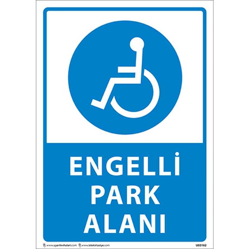 Engelli Park Alanı Uyarı Levhası resmi