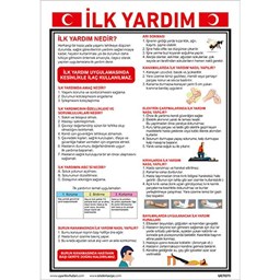 İlk Yardım Bilgilendirme Uyarı Levhası için detaylı bilgi göster İlk Yardım Bilgilendirme Uyarı Levhası resmi