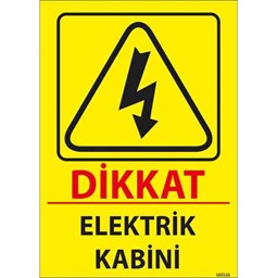 Elektrik Kabini Uyarı Levhası resmi