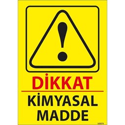 Kimyasal Madde Uyarı Levhası için detaylı bilgi göster Kimyasal Madde Uyarı Levhası resmi