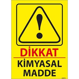 Kimyasal Madde Uyarı Levhası resmi