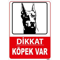 Dikkat Köpek Var  Uyarı Levhası için detaylı bilgi göster Dikkat Köpek Var  Uyarı Levhası resmi