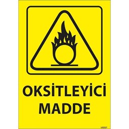 Oksitleyici Madde Uyarı Levhası resmi