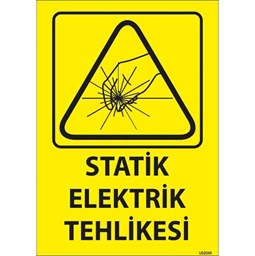 Statik Elektrik Tehlikesi Uyarı Levhası resmi