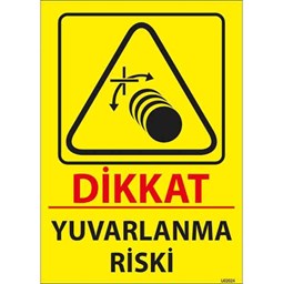 Yuvarlanma Riski Uyarı Levhası için detaylı bilgi göster Yuvarlanma Riski Uyarı Levhası resmi