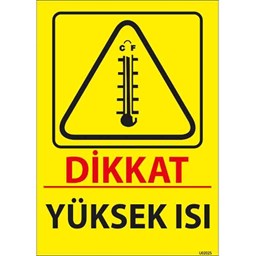 Yüksek Isı Uyarı Levhası için detaylı bilgi göster Yüksek Isı Uyarı Levhası resmi