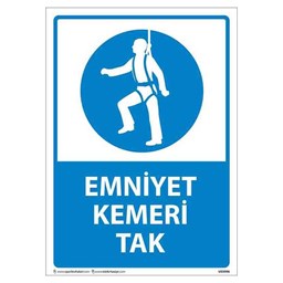 Emniyet Kemeri Tak Uyarı Levhası için detaylı bilgi göster Emniyet Kemeri Tak Uyarı Levhası resmi