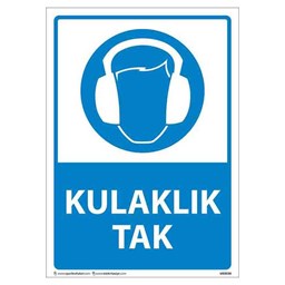 Kulaklık Tak Uyarı Levhası için detaylı bilgi göster Kulaklık Tak Uyarı Levhası resmi