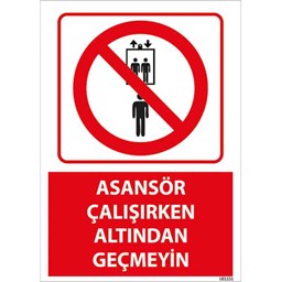 Asansör Çalışırken Altından Geçmeyin Uyarı Levhası için detaylı bilgi göster Asansör Çalışırken Altından Geçmeyin Uyarı Levhası resmi