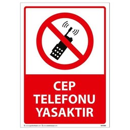 Cep Telefonu Yasaktır Uyarı Levhası için detaylı bilgi göster Cep Telefonu Yasaktır Uyarı Levhası resmi