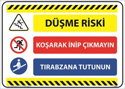 Düşme Riski Uyarı Levhası için detaylı bilgi göster Düşme Riski Uyarı Levhası resmi