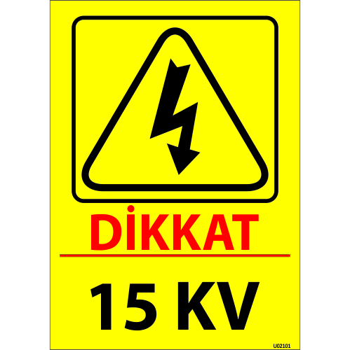 15 Kv Uyarı Levhası resmi