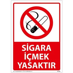 Sigara İçmek Yasaktır Uyarı Levhası için detaylı bilgi göster Sigara İçmek Yasaktır Uyarı Levhası resmi
