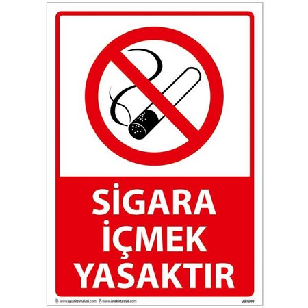 Sigara İçmek Yasaktır Uyarı Levhası resmi