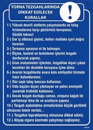Torna Tezgahı Kullanım Talimatı Uyarı Levhası için detaylı bilgi göster Torna Tezgahı Kullanım Talimatı Uyarı Levhası resmi
