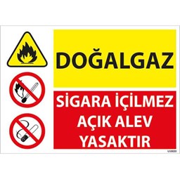 Doğalgaz Uyarı Levhası resmi