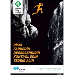 İş Güvenliği Afişi - Riski Fark Edin Değerlendirin Kontrol Edin Tedbir Alın için detaylı bilgi göster İş Güvenliği Afişi - Riski Fark Edin Değerlendirin Kontrol Edin Tedbir Alın resmi
