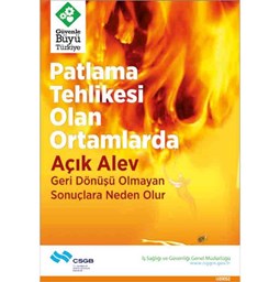 İş Güvenliği Afişi - Patlama Tehlikesi Olan Ortamlarda Açık Alev Geri Dönüşü Olmayan Sonuçlara Neden Olur için detaylı bilgi göster İş Güvenliği Afişi - Patlama Tehlikesi Olan Ortamlarda Açık Alev Geri Dönüşü Olmayan Sonuçlara Neden Olur resmi