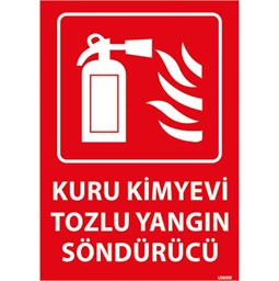 Kimyevi Tozlu Yangın Söndürücü Uyarı Levhası için detaylı bilgi göster Kimyevi Tozlu Yangın Söndürücü Uyarı Levhası resmi