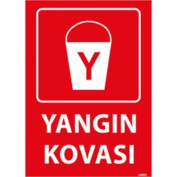 Yangın Kovası Uyarı Levhası için detaylı bilgi göster Yangın Kovası Uyarı Levhası resmi
