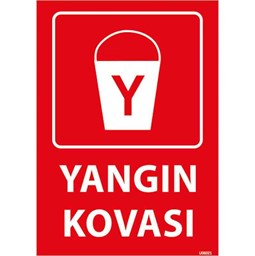 Yangın Kovası Uyarı Levhası resmi