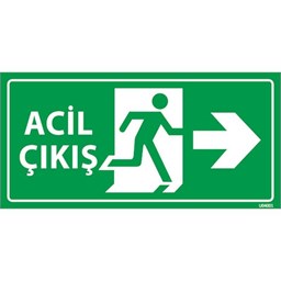 Acil Çıkış Levhası Sağ Yön U04001 için detaylı bilgi göster Acil Çıkış Levhası Sağ Yön U04001 resmi