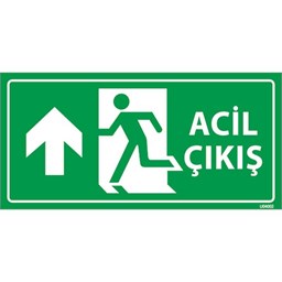 Acil Çıkış Levhası Yukarı Yön U04002 için detaylı bilgi göster Acil Çıkış Levhası Yukarı Yön U04002 resmi