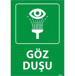 Göz Duşu 2 Uyarı Levhası için detaylı bilgi göster Göz Duşu 2 Uyarı Levhası resmi