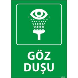 Göz Duşu 2 Uyarı Levhası resmi