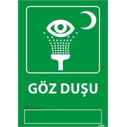 Göz Duşu Uyarı Levhası için detaylı bilgi göster Göz Duşu Uyarı Levhası resmi