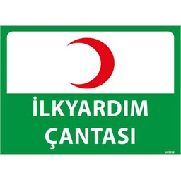 İlk Yardım Çantası Uyarı Levhası resmi