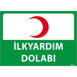 İlk Yardım Dolabı Uyarı Levhası için detaylı bilgi göster İlk Yardım Dolabı Uyarı Levhası resmi