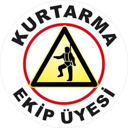 Kurtarma Ekip Üyesi-2 Baret Etiketi 3 Cm Çap için detaylı bilgi göster Kurtarma Ekip Üyesi-2 Baret Etiketi 3 Cm Çap resmi