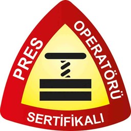 Sertifikalı Pres Operatörü Baret Etiketi 3 Cm Çap için detaylı bilgi göster Sertifikalı Pres Operatörü Baret Etiketi 3 Cm Çap resmi