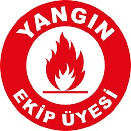 Yangın Ekip Üyesi Baret Etiketi 3 Cm Çap resmi