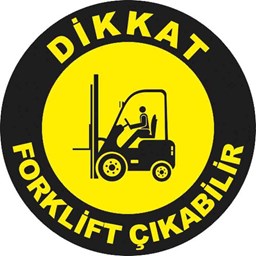 Forklift Çıkabilir Yer Etiketi 30 cm Çap için detaylı bilgi göster Forklift Çıkabilir Yer Etiketi 30 cm Çap resmi
