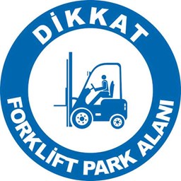 Forklift Park Alanı Yer Etiketi 30 cm Çap için detaylı bilgi göster Forklift Park Alanı Yer Etiketi 30 cm Çap resmi