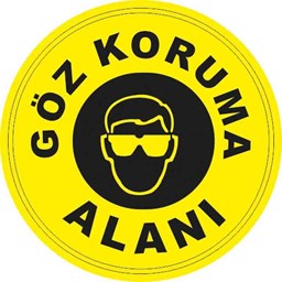 Göz Koruma Alanı Yer Etiketi 30 cm Çap için detaylı bilgi göster Göz Koruma Alanı Yer Etiketi 30 cm Çap resmi