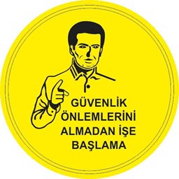 Güvenlik Önlemleri Yer Etiketi 30 cm Çap için detaylı bilgi göster Güvenlik Önlemleri Yer Etiketi 30 cm Çap resmi